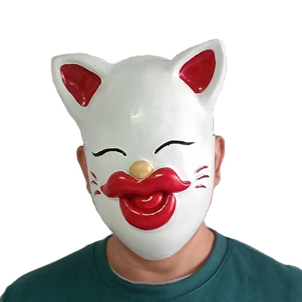 8952 Sexy Lucky Cat Mask Latex Smile Big Mouth Cats Masks Cosplay Props